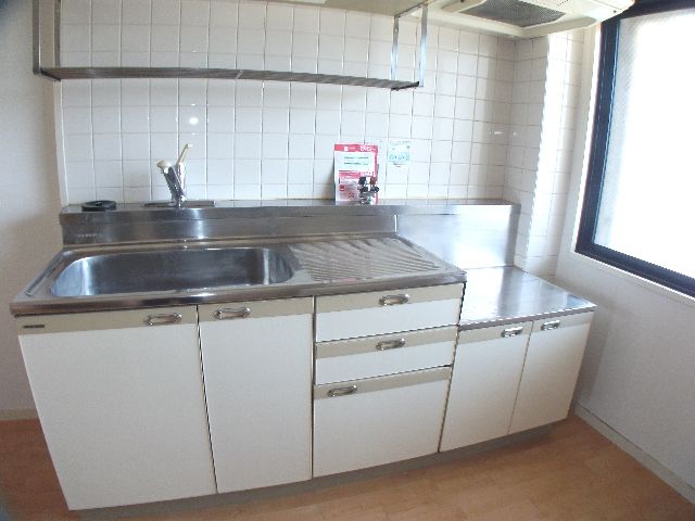 Kitchen. Bright kitchen with lighting.