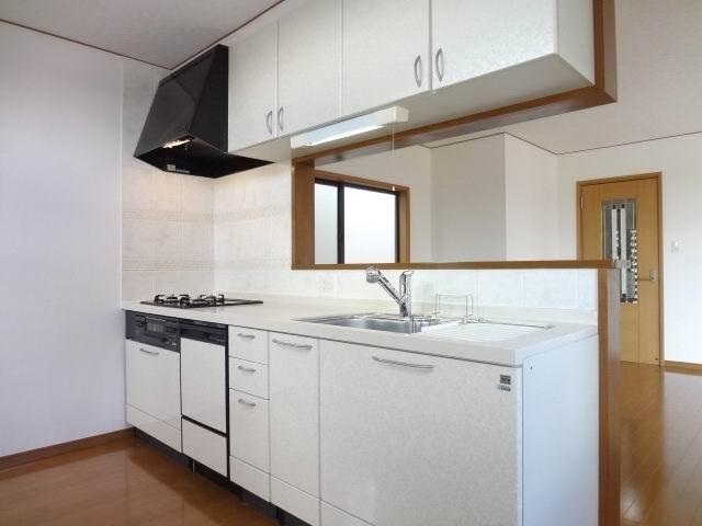 Kitchen. Second floor kitchen. Dish washing dryer with system Kitchen. Glass top is a stove already replaced.