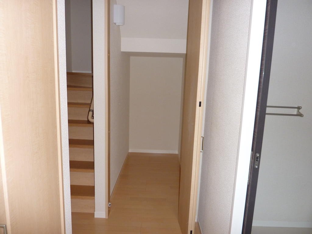 Receipt. Stairs under storage