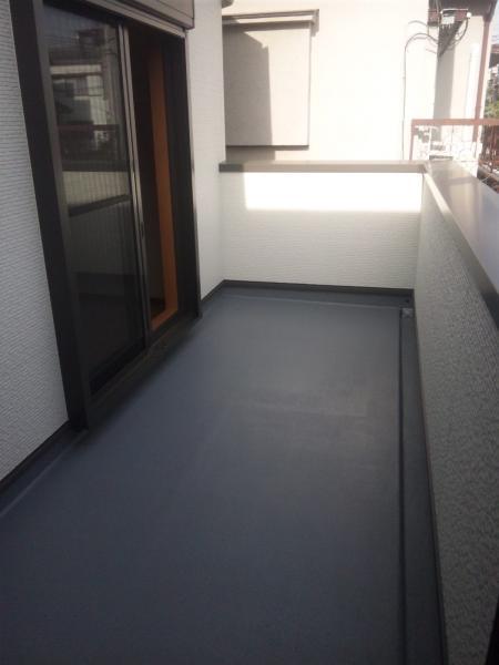 Balcony. Depth there is the balcony of the room.