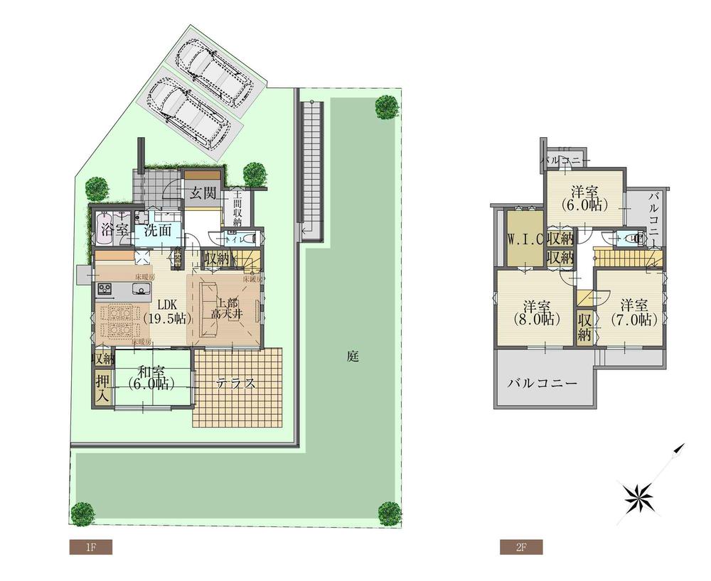 Floor plan. Cityscape Rendering CG image.