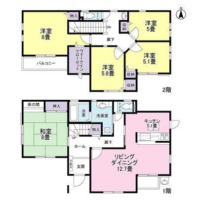 Floor plan. Is a floor plan of 5LDK