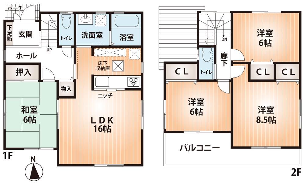 Floor plan. (No. 17 locations), Price 24,800,000 yen, 4LDK, Land area 150.09 sq m , Building area 98.82 sq m