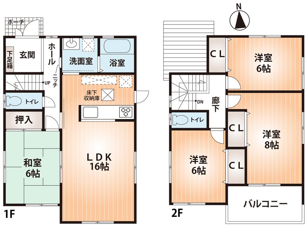 Floor plan. (No. 19 locations), Price 24,800,000 yen, 4LDK, Land area 151.62 sq m , Building area 98.82 sq m
