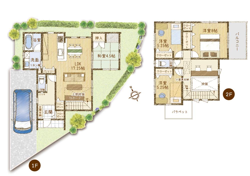 Model house photo. Paradiso Nagasaka Phase 2 No. 18 place Floor plan