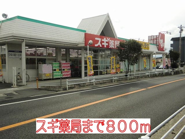 Dorakkusutoa. 800m until cedar pharmacy (drugstore)