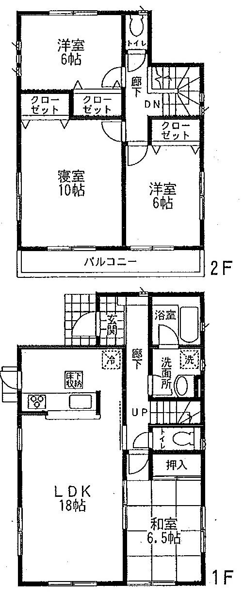 Floor plan. 21,800,000 yen, 4LDK, Land area 139.71 sq m , Building area 104.49 sq m