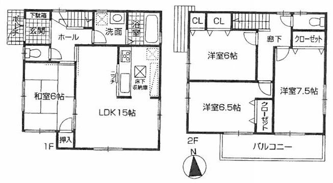 Floor plan. (No. 12 locations), Price 23.8 million yen, 4LDK, Land area 150.2 sq m , Building area 95.58 sq m