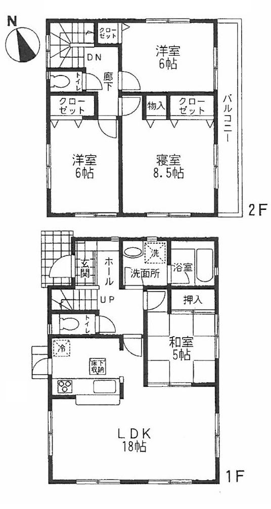 Floor plan. (3 Building), Price 22,800,000 yen, 4LDK, Land area 131.42 sq m , Building area 99.63 sq m