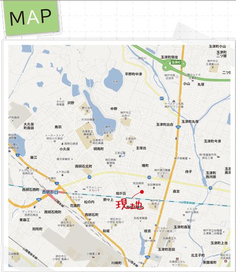 Local guide map. map