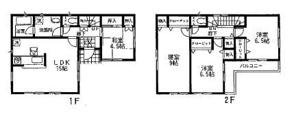 Floor plan. 23.8 million yen, 4LDK, Land area 126.65 sq m , Building area 98.01 sq m