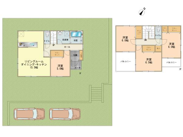 Floor plan. 28.8 million yen, 4LDK, Land area 260.18 sq m , Building area 98.05 sq m