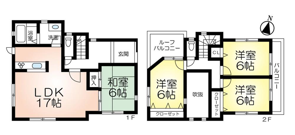 Floor plan. 23.8 million yen, 4LDK, Land area 200 sq m , Building area 100.18 sq m