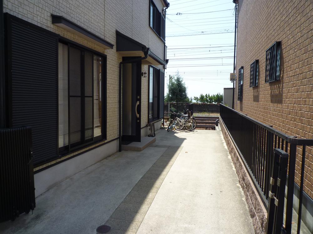 Parking lot. Spacious car space with two.