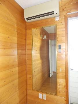 Other room space. Full-length mirror with a mirror