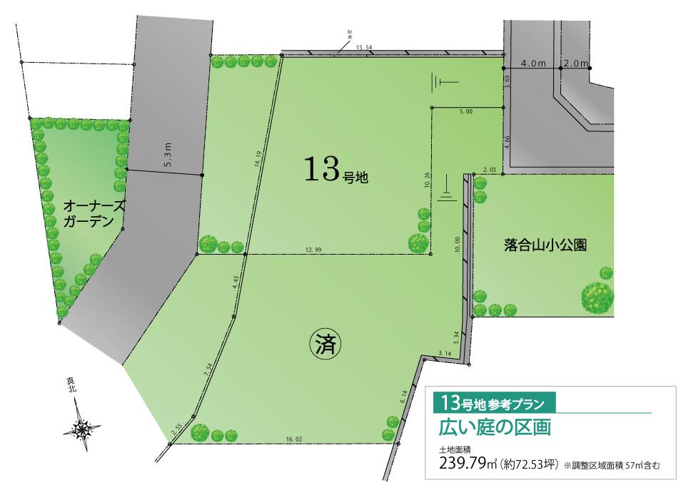 Other. Open compartment there is a No. 13 place private garden! 
