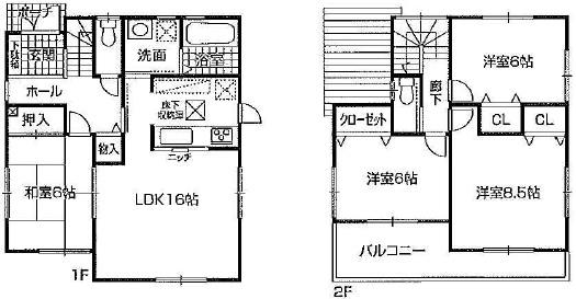 Floor plan. (No. 3 locations), Price 26,800,000 yen, 4LDK, Land area 191.95 sq m , Building area 98.82 sq m