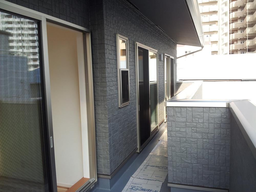 Balcony. Wide balcony