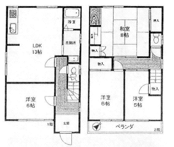 Floor plan. 21 million yen, 3LDK, Land area 81.72 sq m , Building area 91.08 sq m
