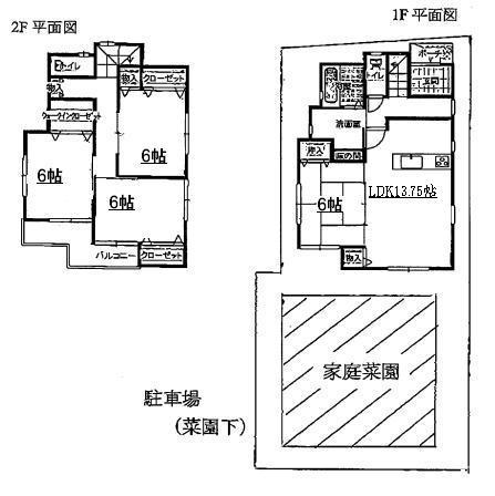 Floor plan. 32,800,000 yen, 4LDK + S (storeroom), Land area 180.52 sq m , Building area 95.37 sq m