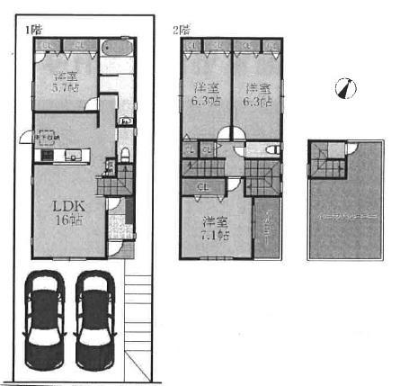 Floor plan. View from the roof balcony is superb view