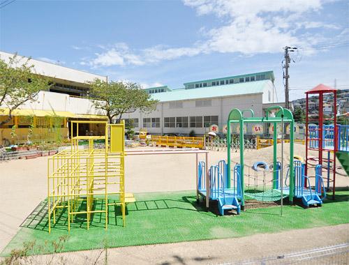 kindergarten ・ Nursery. Hear the cheerful and bright voice of 350m always children to municipal back of the pond kindergarten