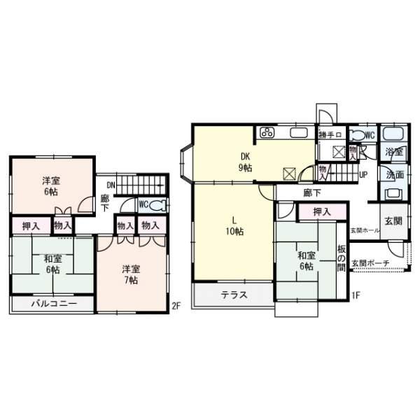 Floor plan. 17.8 million yen, 4LDK, Land area 188.54 sq m , Building area 110.96 sq m
