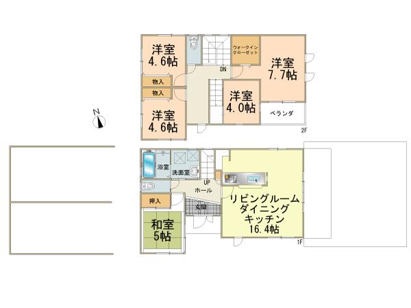 Floor plan. 31,800,000 yen, 5LDK, Land area 194.62 sq m , Building area 106.4 sq m