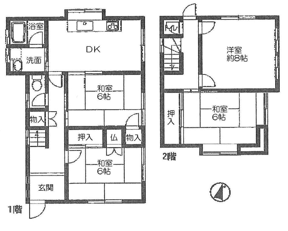 Floor plan. 15.8 million yen, 4DK, Land area 114.83 sq m , There is a building area of ​​85.45 sq m each room 6 Pledge or more and clear a certain extent. Heisei interior good at 25 June renovation completed