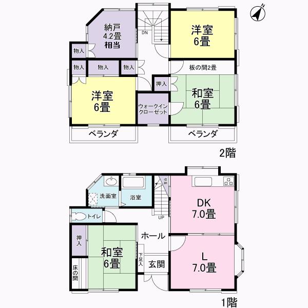 Floor plan. 17.5 million yen, 4LDK + S (storeroom), Land area 100.46 sq m , It is a building area of 110.2 sq m floor plan