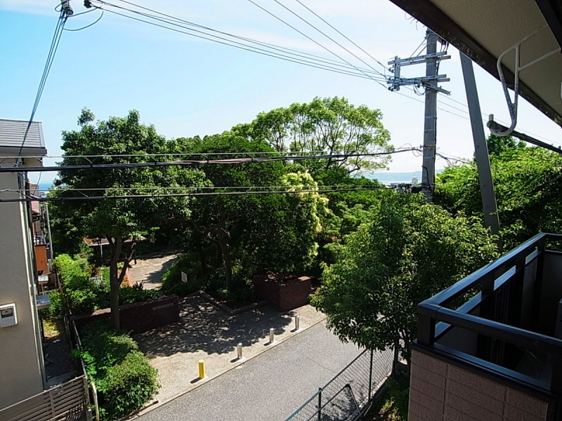 Balcony. View is actually sea, It looks ^ ^