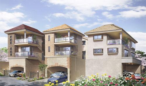 Building plan example (Perth ・ appearance). The entire partition image Perth