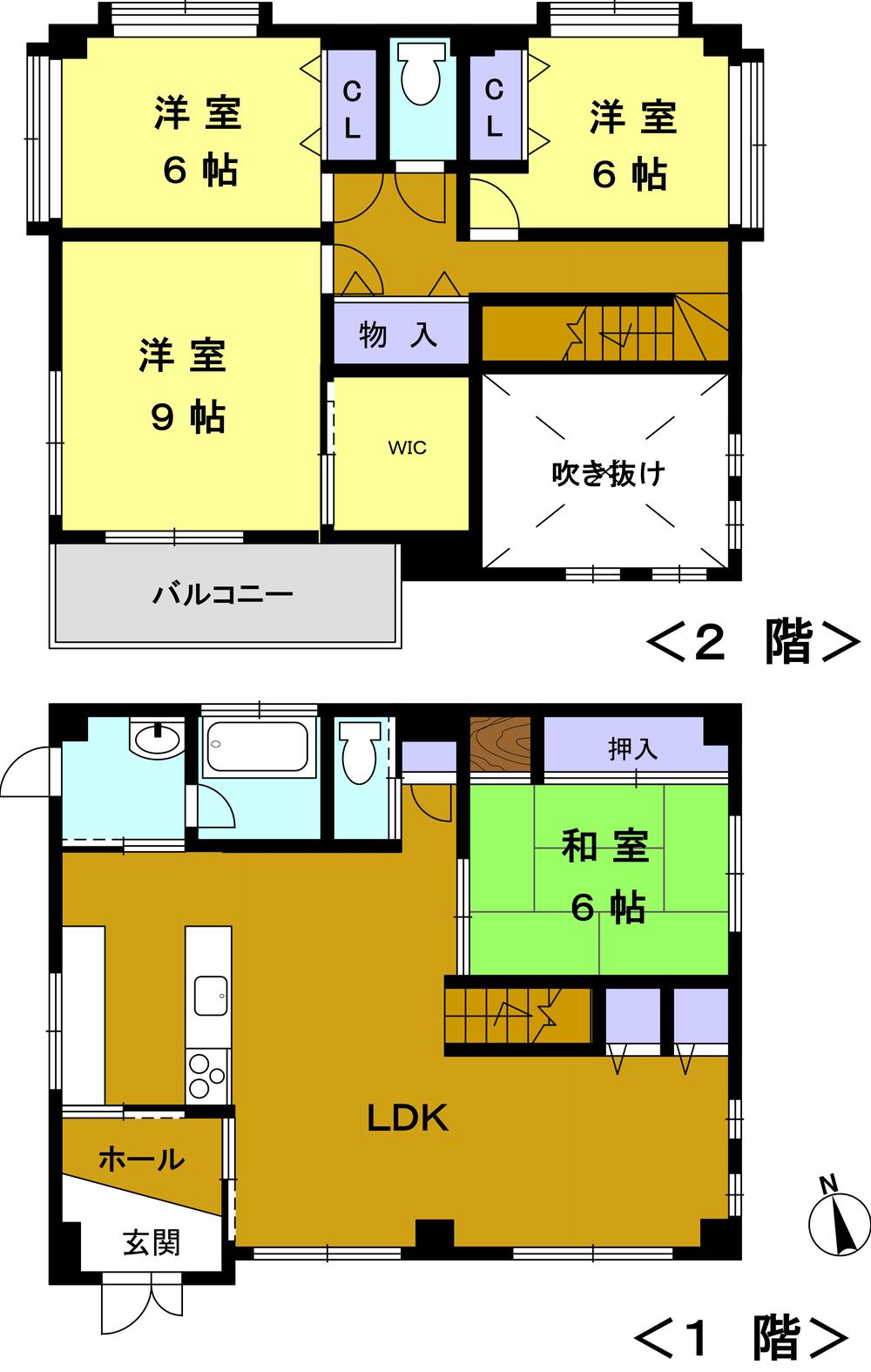 Floor plan. 29,800,000 yen, 4LDK, Land area 181.61 sq m , Building area 122.91 sq m