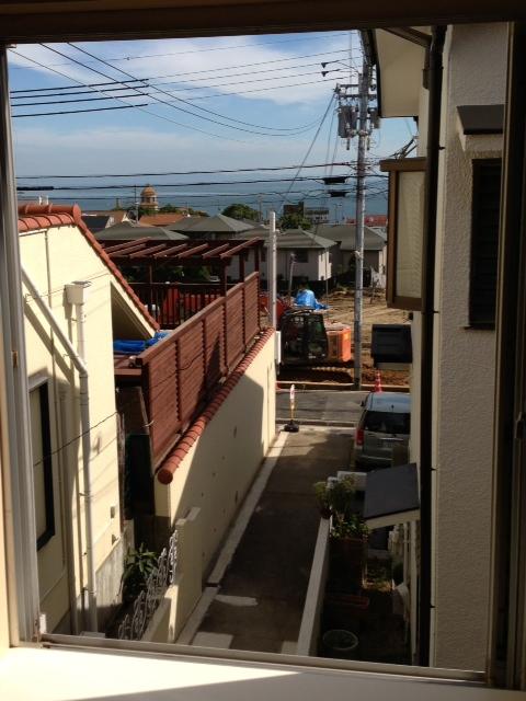 View photos from the dwelling unit. Look room (2013 September 6) sea, View from the second floor east end room