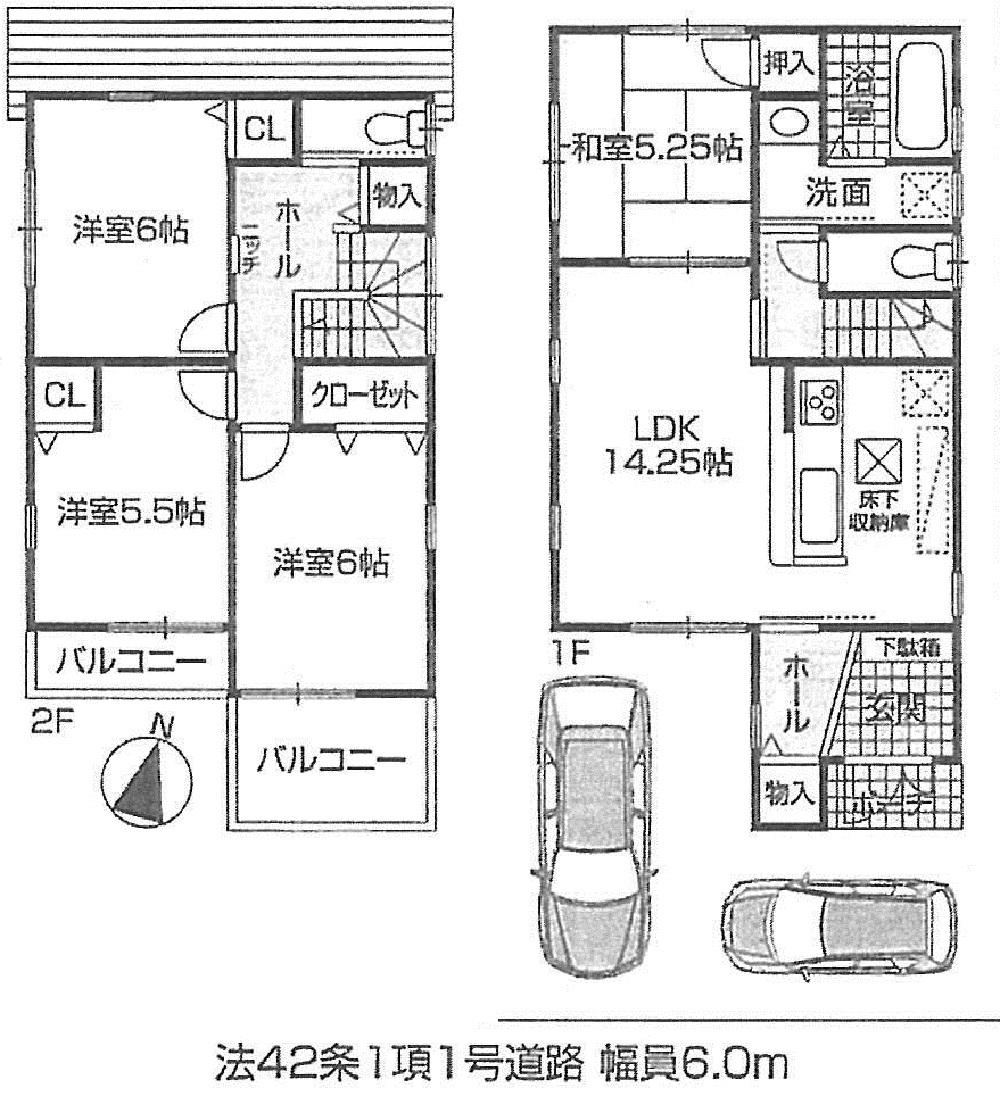 Floor plan. (No. 3 locations), Price 27,800,000 yen, 4LDK, Land area 100 sq m , Building area 90.72 sq m