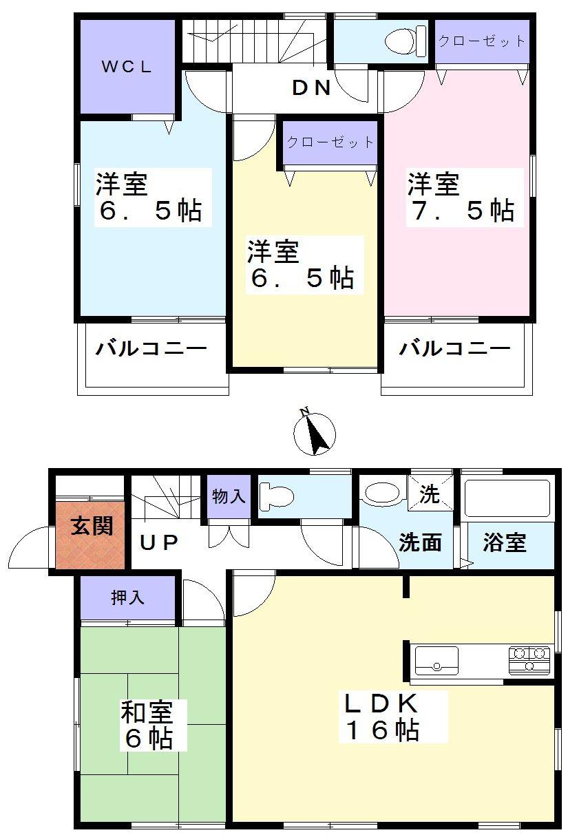 Floor plan. (No. 2 locations), Price 28.5 million yen, 4LDK, Land area 130.59 sq m , Building area 98.01 sq m