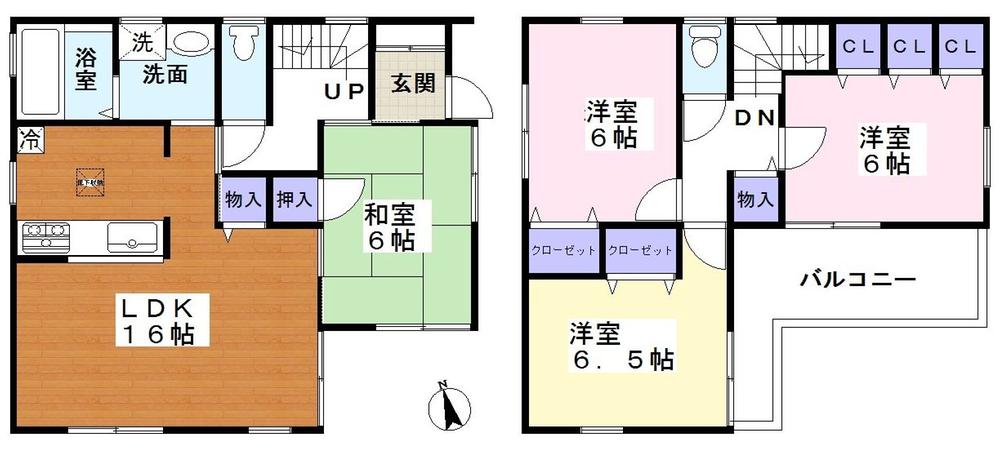 Floor plan. (No. 3 locations), Price 25,800,000 yen, 4LDK, Land area 110.15 sq m , Building area 94.77 sq m