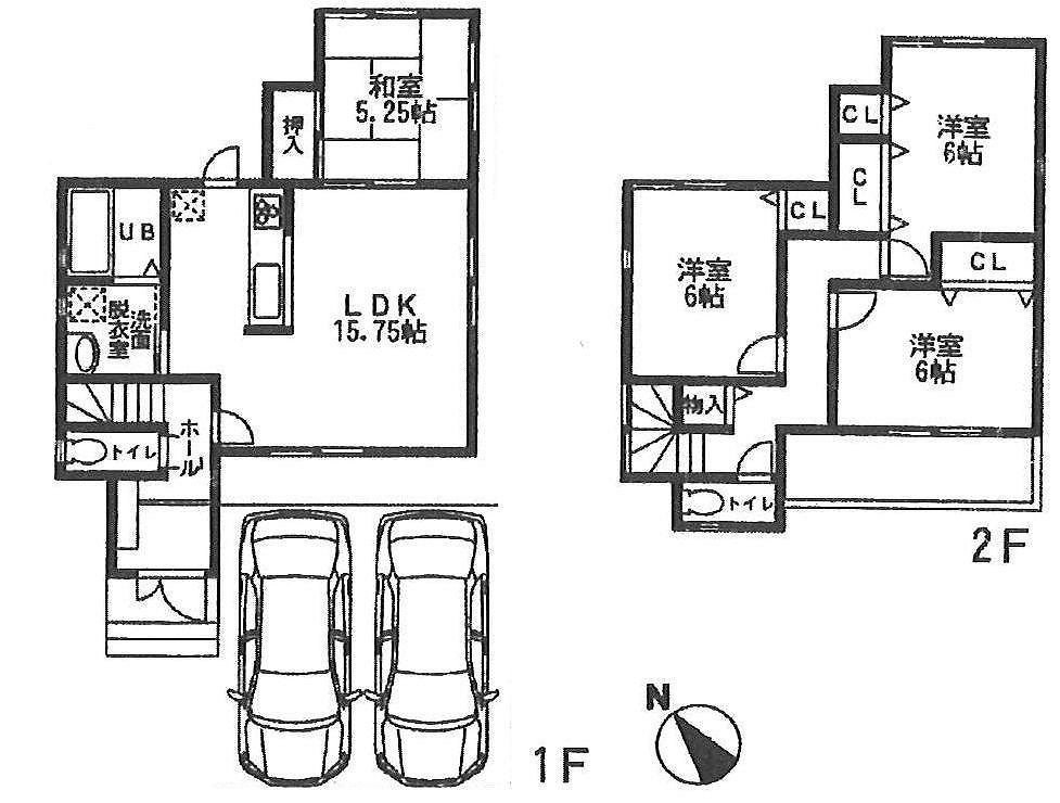 Floor plan. (No. 1 point), Price 25,800,000 yen, 4LDK, Land area 129.42 sq m , Building area 95.58 sq m