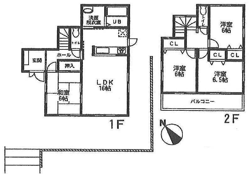 Floor plan. (No. 4 locations), Price 26,800,000 yen, 4LDK, Land area 190.38 sq m , Building area 94.77 sq m