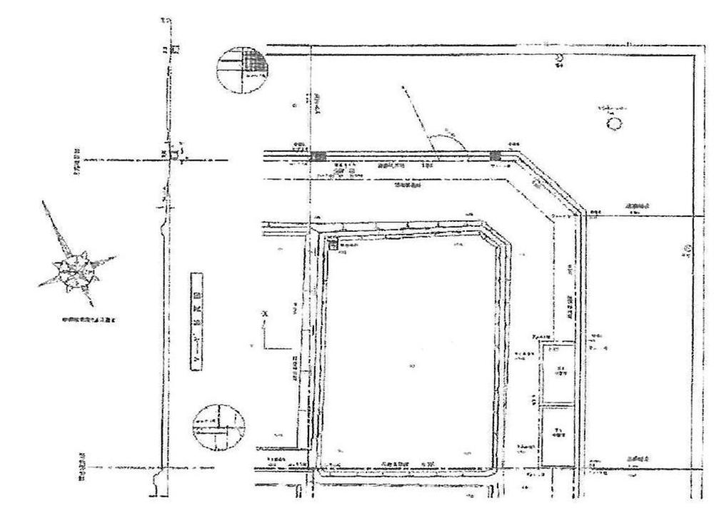 Compartment figure. Land price 14.9 million yen, Can afford a wide width 6m and easy to use environment for more than 50 square meters and equipped with land area 182.68 sq m northeast of the corner lot.