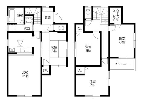 Floor plan. 25,800,000 yen, 4LDK, Land area 100.01 sq m , Building area 93.96 sq m