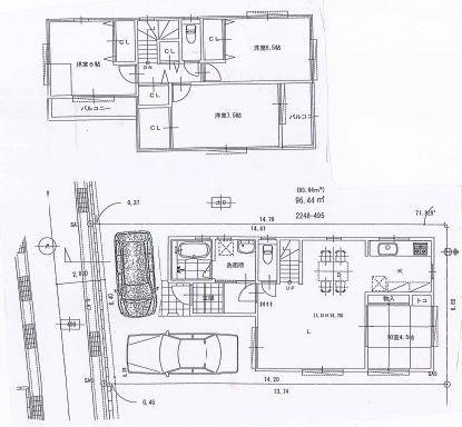 Floor plan. 31,900,000 yen, 4LDK, Land area 96.44 sq m , Building area 97.71 sq m