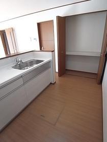 Kitchen. Large storage is next to the kitchen