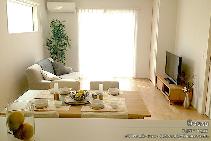 Living.  [No. 5 areas] [Introspection Photo] 2013 November shooting  ※ Furniture in the photos ・ Such as furniture are not included in the price. 