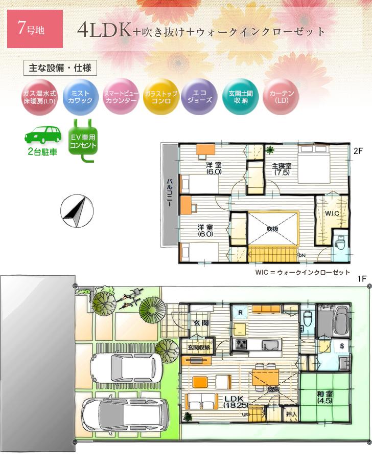 Floor plan. 39 million yen, 4LDK + S (storeroom), Land area 131.2 sq m , Taken between the building area 112 sq m 7 issue areas