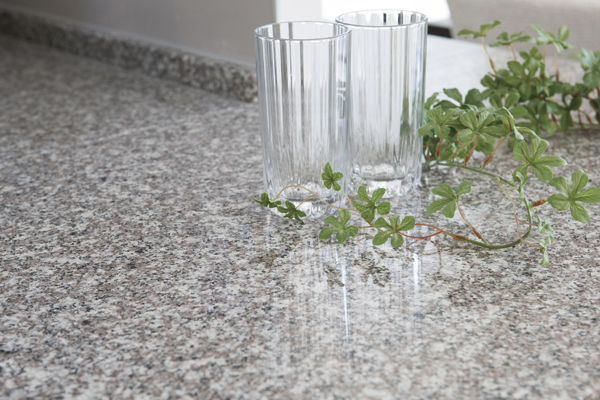 Kitchen.  [Natural stone kitchen counter top] The counter top of the system kitchen has granite that full of profound feeling and magnificent is adopted (same specifications)