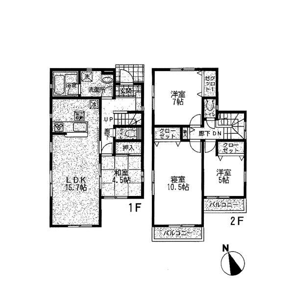 Floor plan. 33,800,000 yen, 4LDK, Land area 116.22 sq m , Building area 99.62 sq m