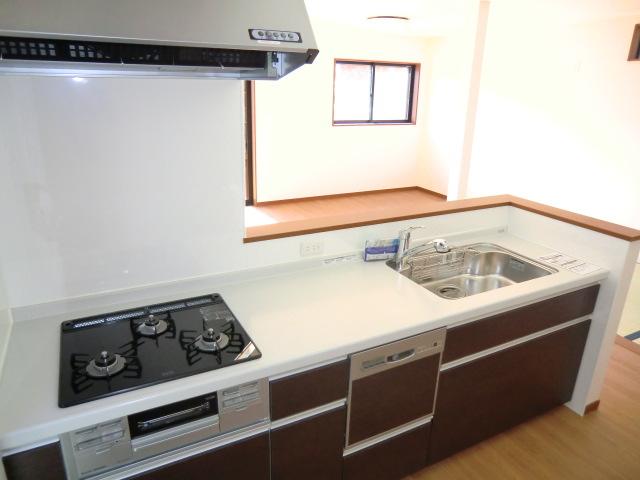 Kitchen. Local photo (kitchen) Slide storage! Water purifier with shower! With dishwasher!