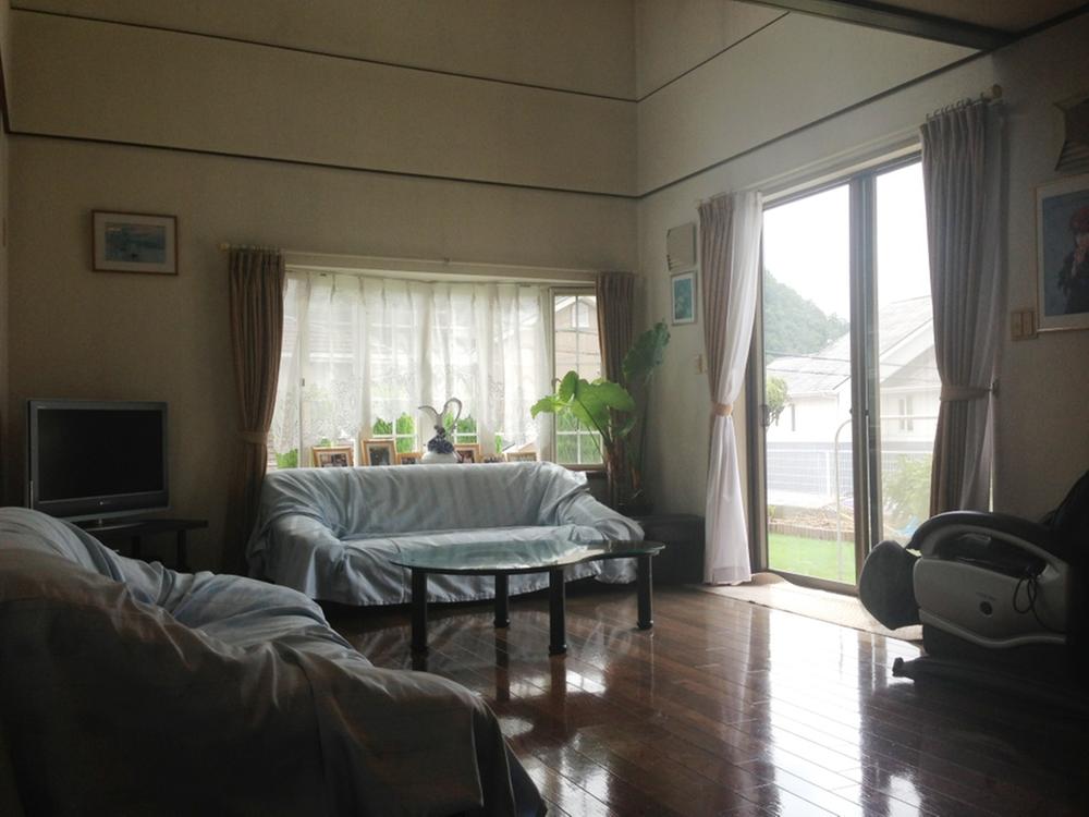 Living. A blow-by sunny living room