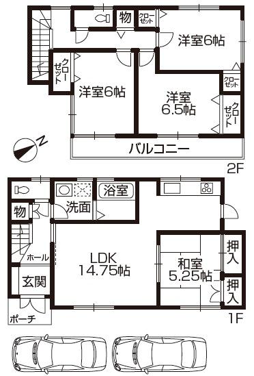 Floor plan. 35,800,000 yen, 4LDK, Land area 158.36 sq m , It is a building area of ​​95.58 sq m flat 35S corresponding housing. 